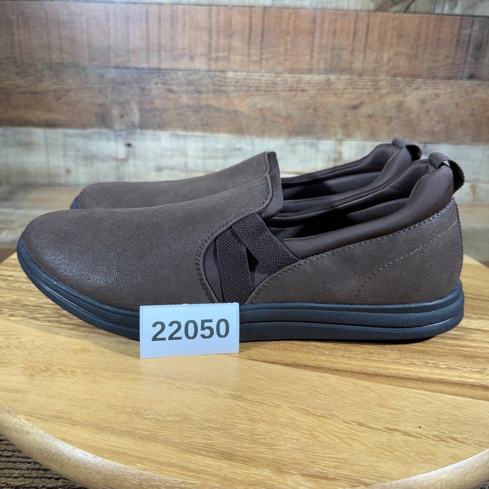 Clarks Sneakers Womens 10 Brown Cloudsteppers Breeze Bali Slip On Loafer Comfort